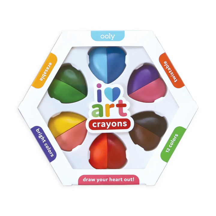 I Heart Art Erasable Crayon