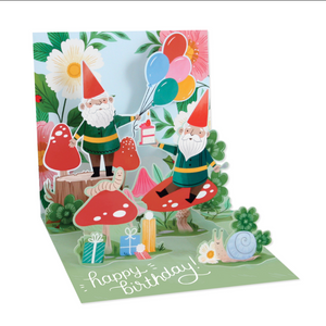 Gnomes Treasures Pop-up Card