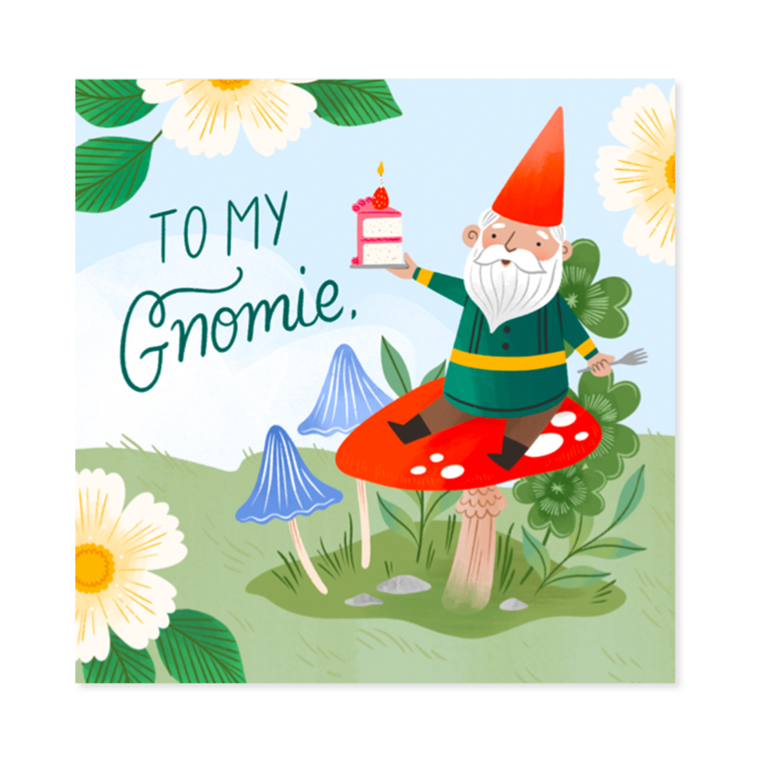 Gnomes Treasures Pop-up Card