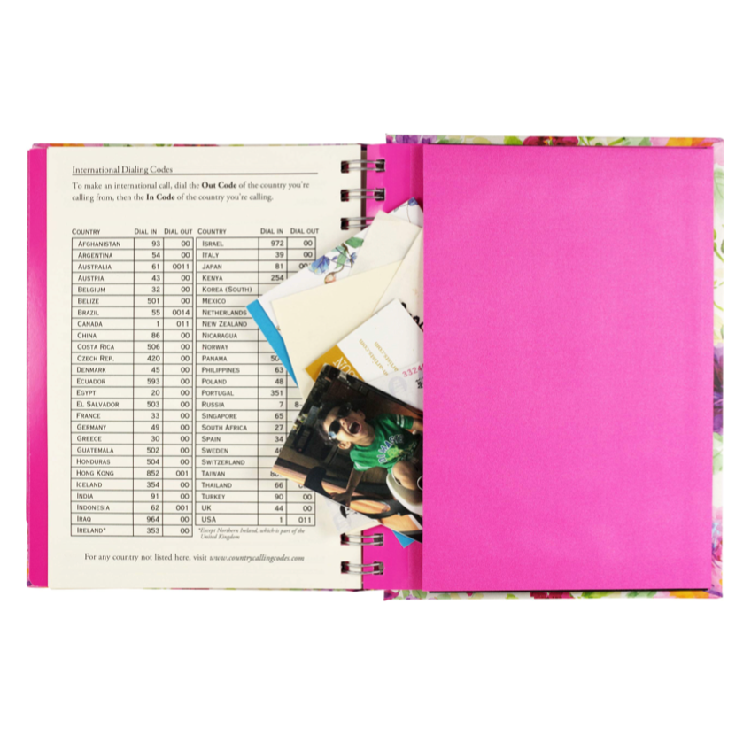 Peony Garden Large Address Book