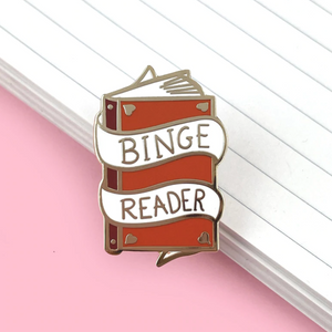 Binge Reader Enamel Pin