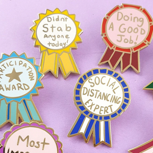 Didn't Stab Anyone Today Enamel Pin