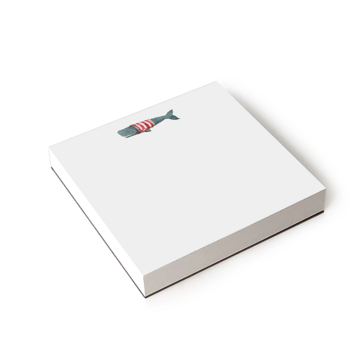 Stripey Whale Notepad