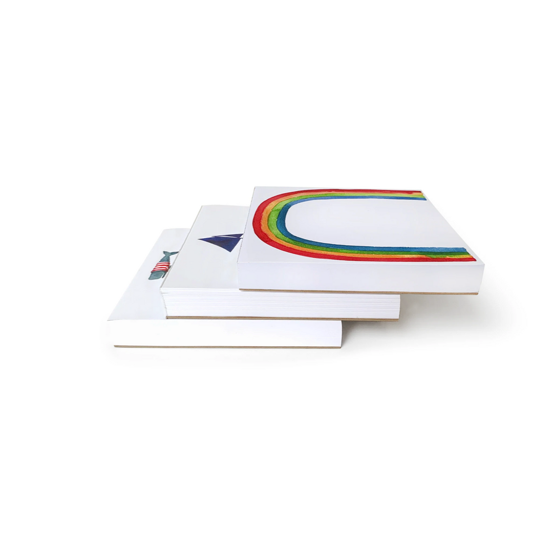 Stripey Whale Notepad