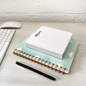 Stripey Whale Notepad