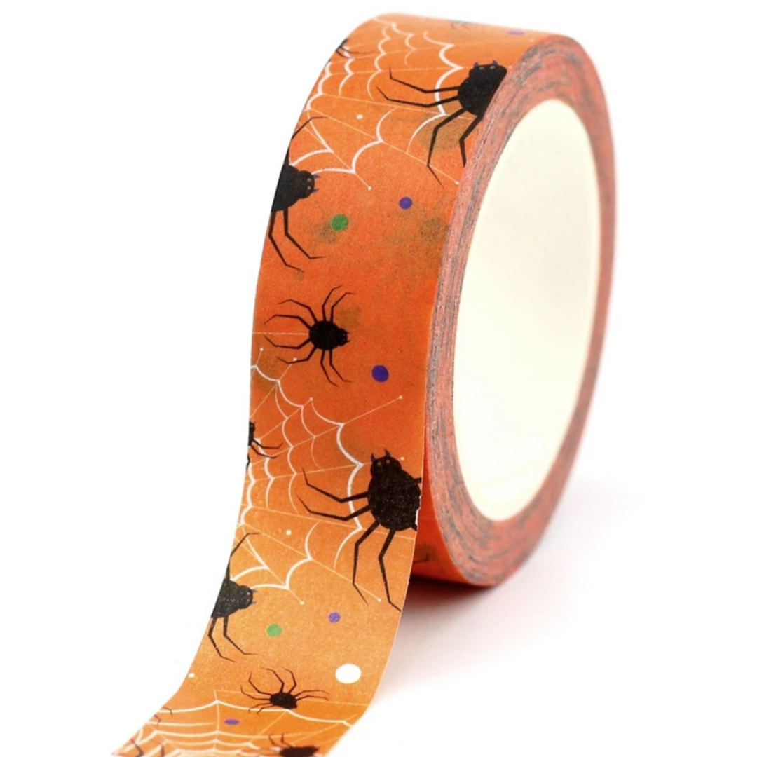 Orange Spider Washi