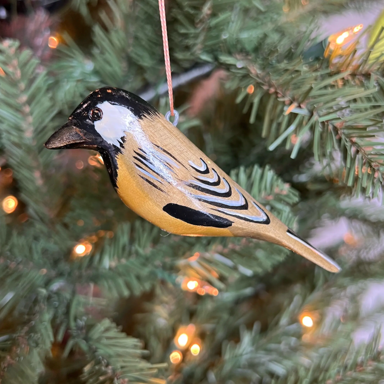 Black-Capped Chickadee Wood Ornament