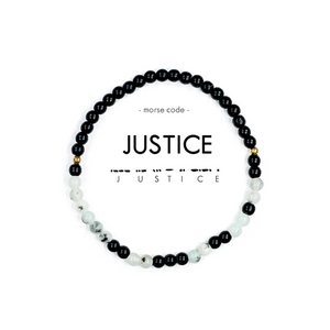 Morse Code Bracelet - Justice