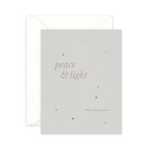 Peace and Light Hanukkah Card