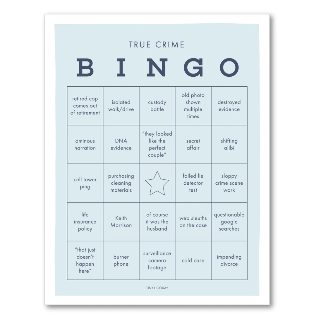 True Crime Bingo Notepad (5"x7")