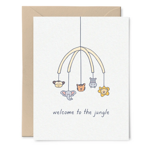 Welcome to the Jungle Baby Card