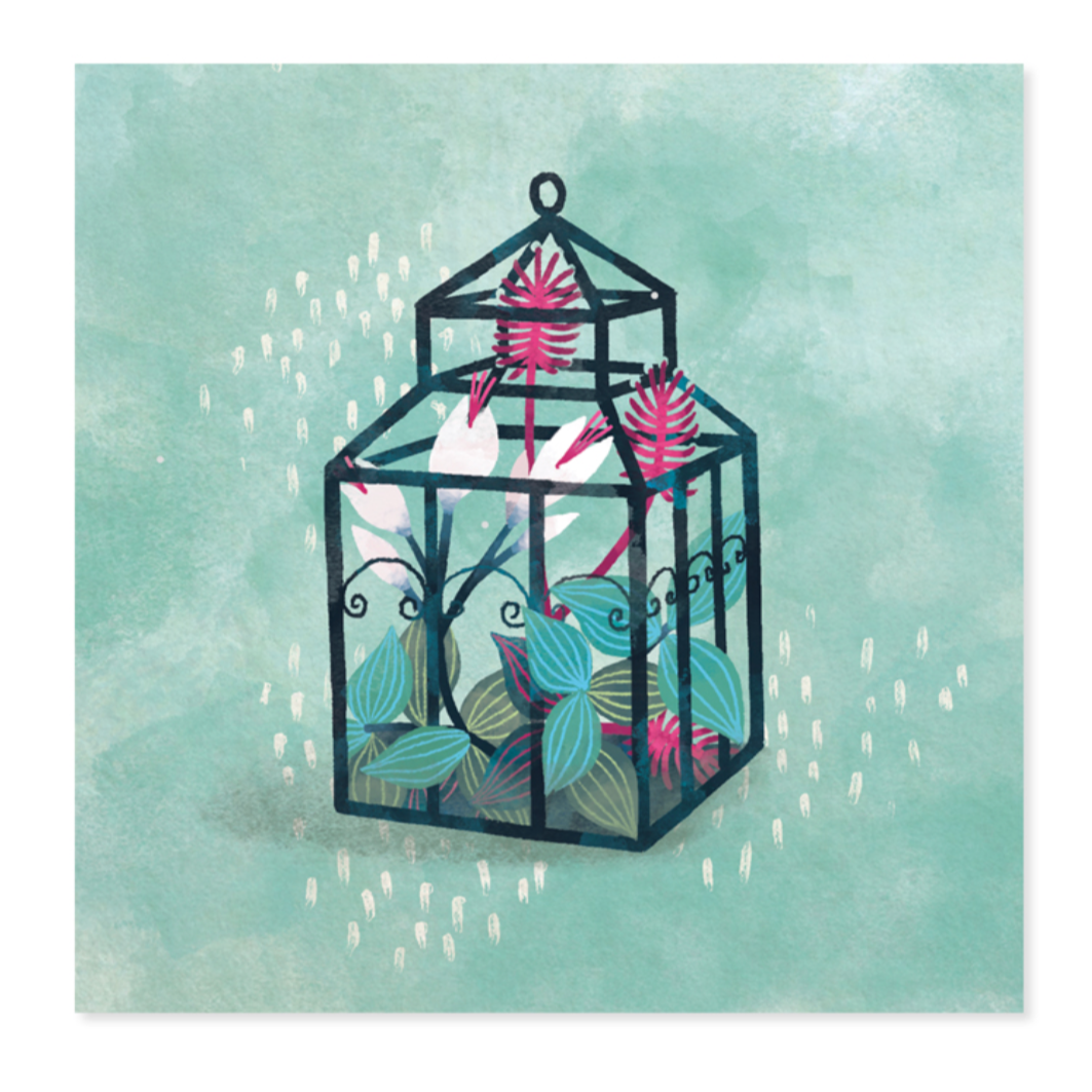 Orchid Terrarium Treasures Pop-up Card