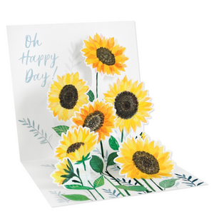 Sunflowers Treasures Pop-up Card