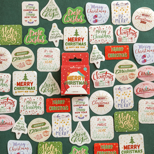 Merry Christmas Stickers - pack of 45