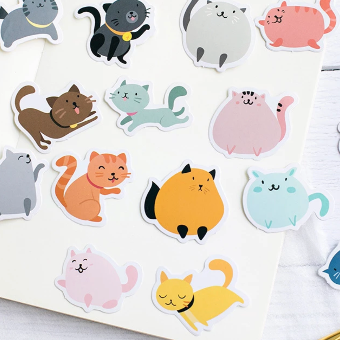 Kitten Stickers - pack of 45
