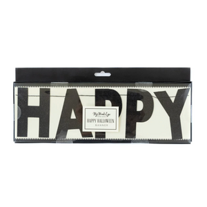 Happy Halloween Glitter Banner