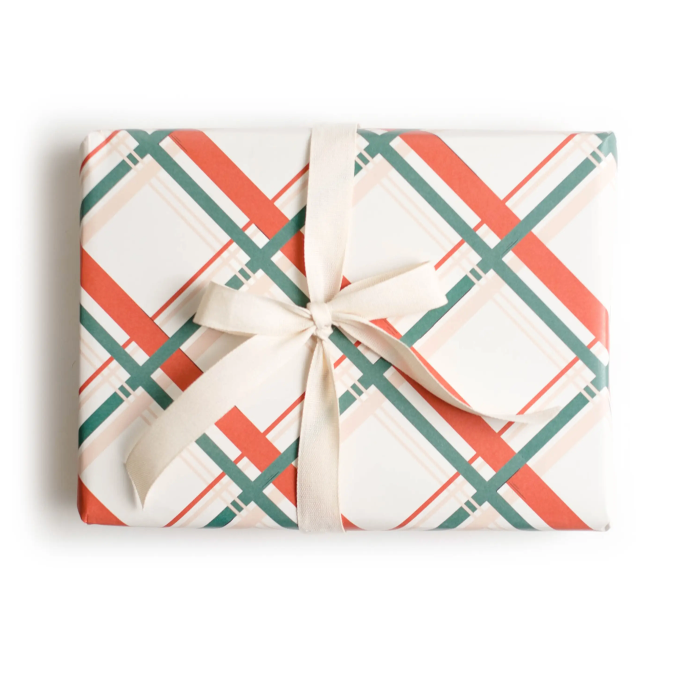 Vintage Plaid Holiday Wrap