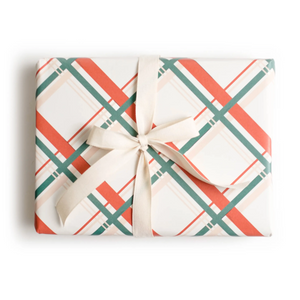 Vintage Plaid Holiday Wrap