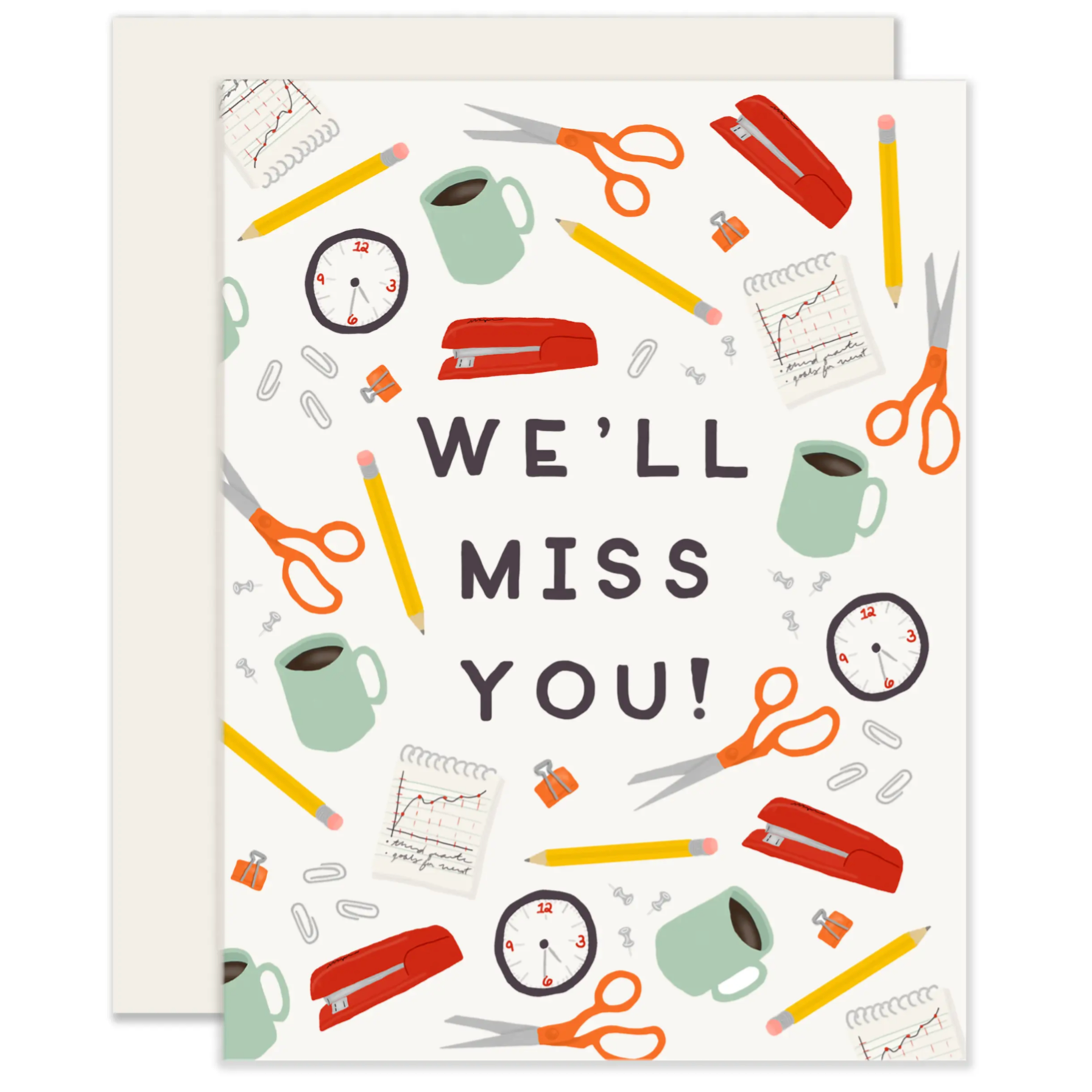 well miss you card printable