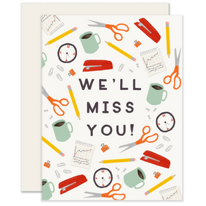 Office Miss You Card