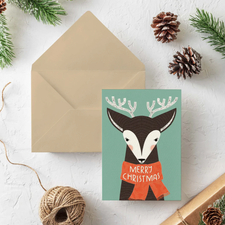 Christmas Deer Card (Set of 8)