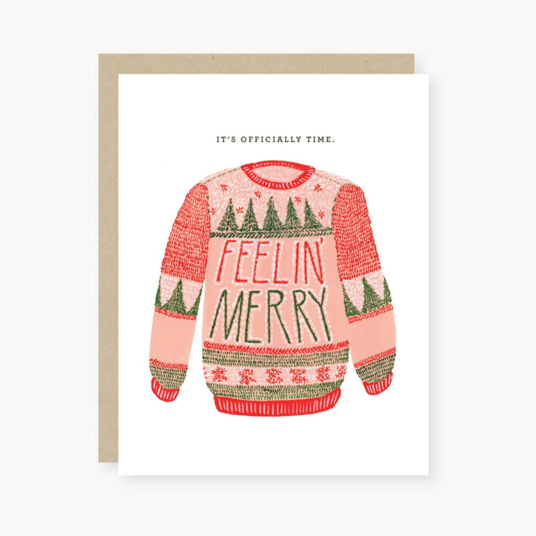 Feelin' Merry Sweater Holiday Card