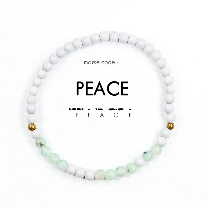 Morse Code Bracelet - Peace
