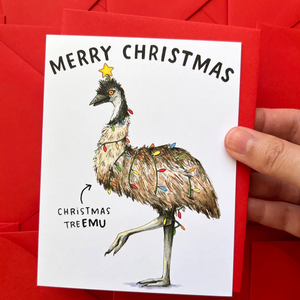 Christmas TreEmu Card