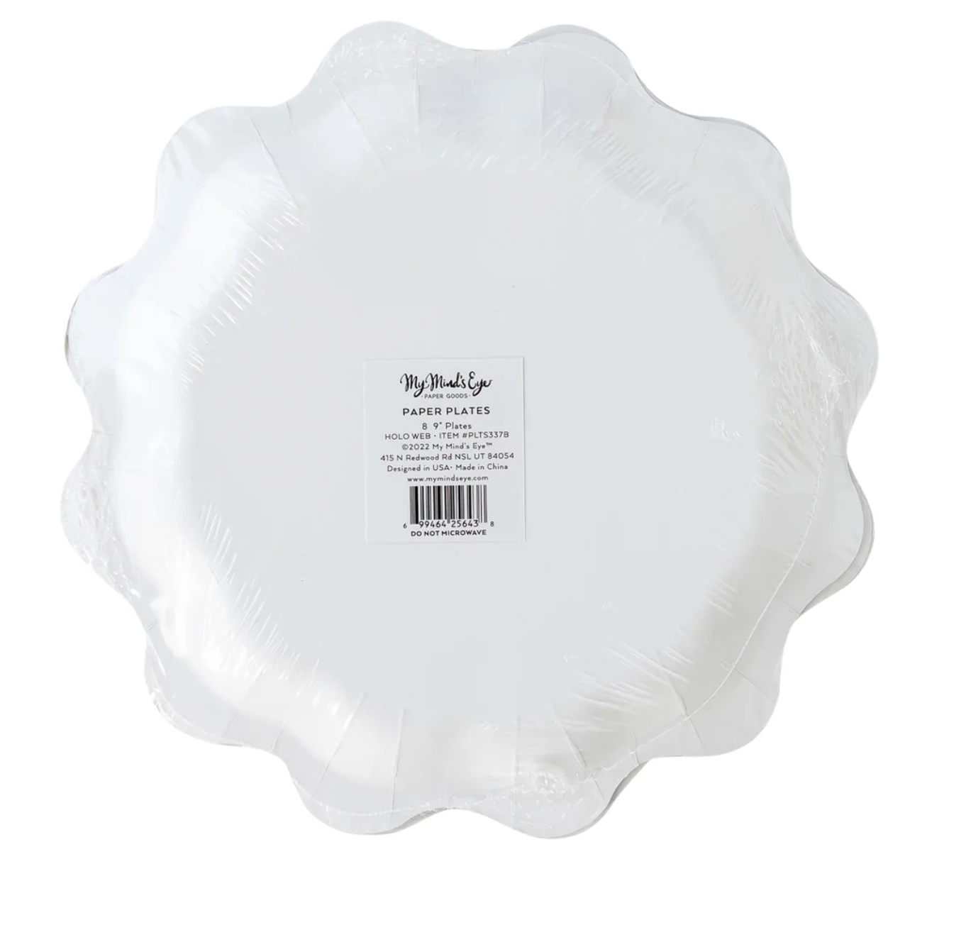 Holographic Web Shaped 9" Plates