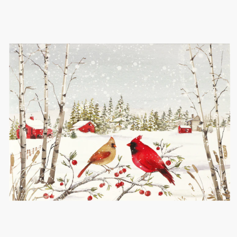 Cardinals in Winter (Set of 20)