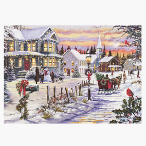 Village Sleigh Ride Holiday Cards (Set of 20)