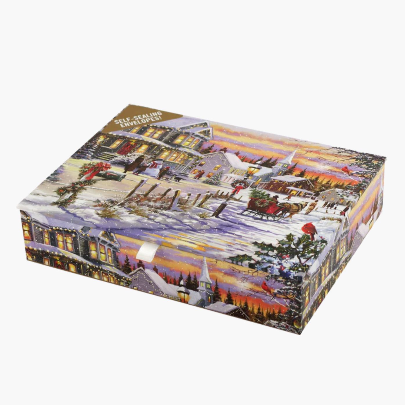 Village Sleigh Ride Holiday Cards (Set of 20)