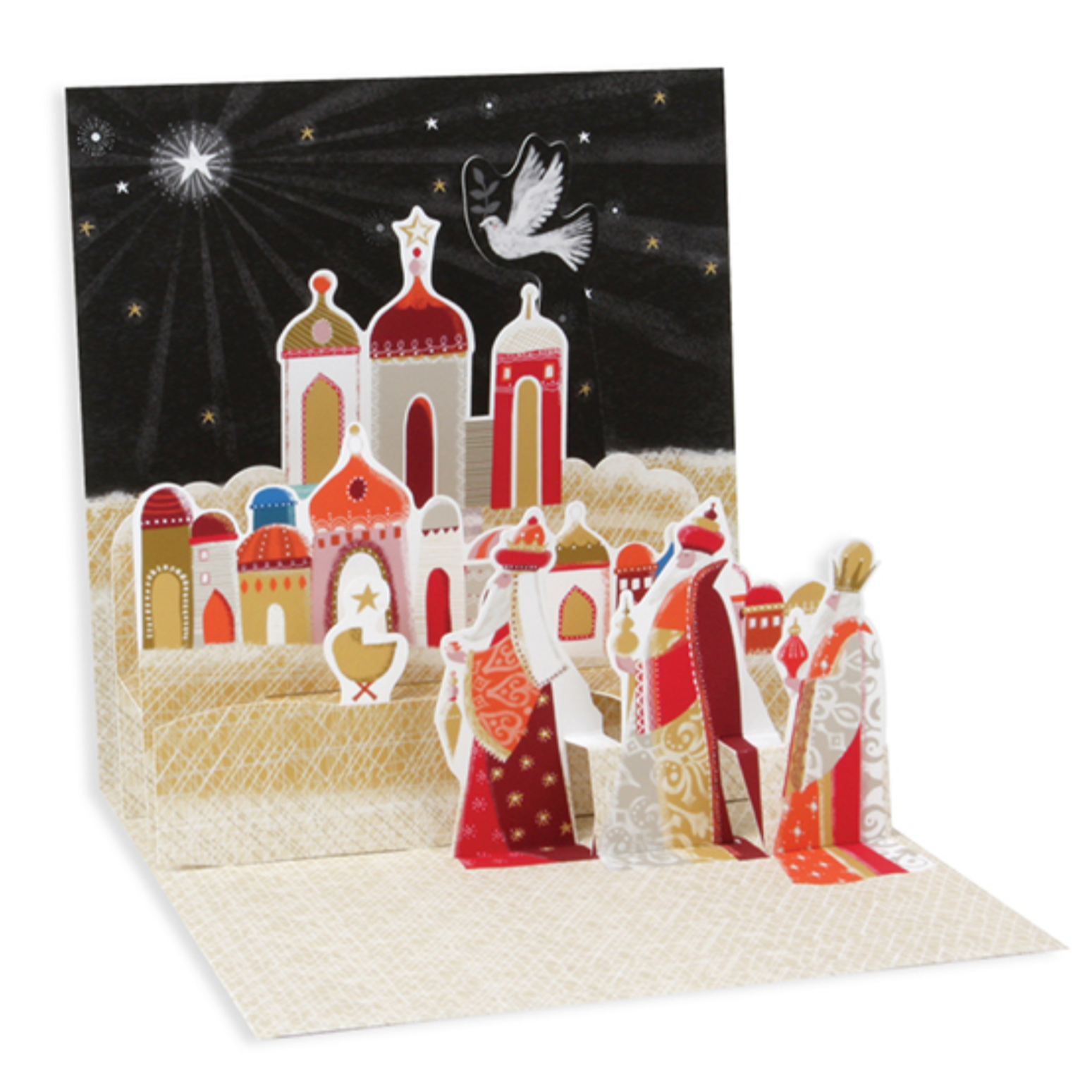 Three Wise Men Treasures Pop-up Card