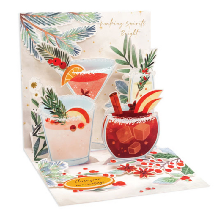 Cocktails Treasures Pop-up Card