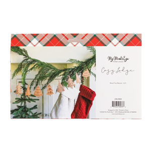 Cozy Lodge Wood Tree Banner