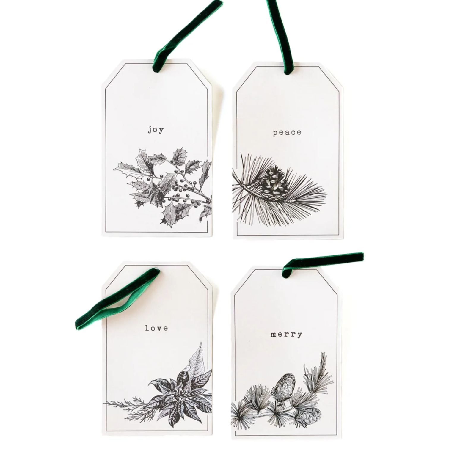 Winter Pines Gift Tags (Set of 16)