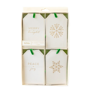 Glam Snowflakes Gift Tags (Set of 16)