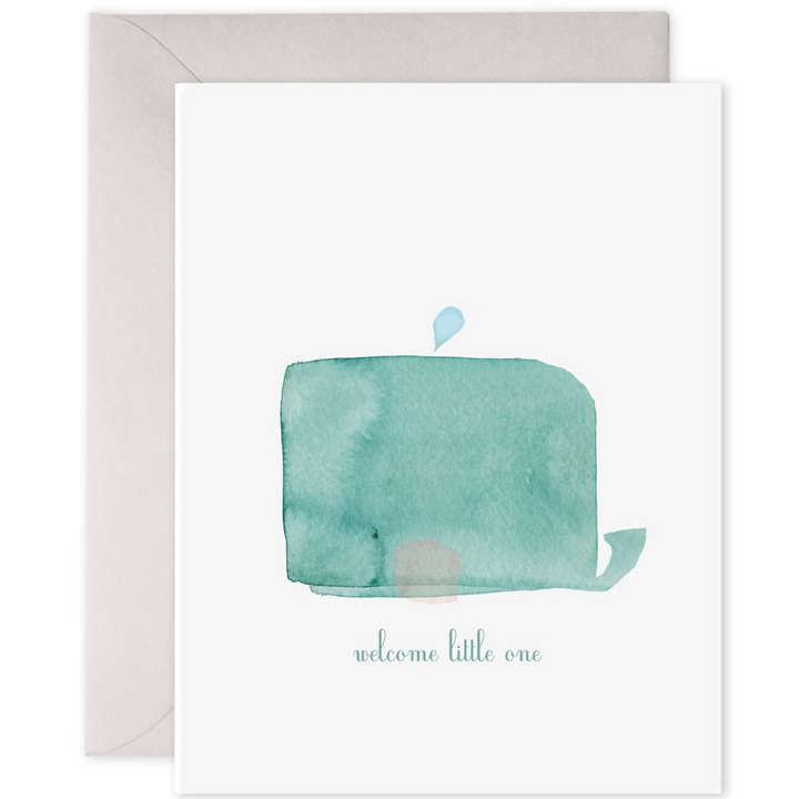 Welcome Little One Whale Card