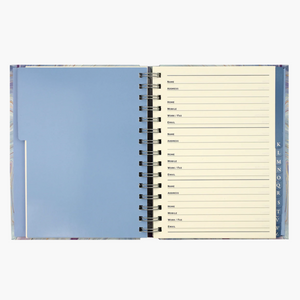 Blue Agate Address Book - Large
