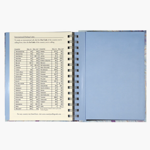 Blue Agate Large Address Book