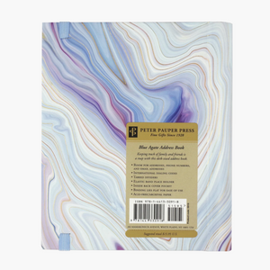 Blue Agate Large Address Book