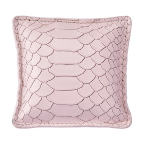 Petal Pink Embossed Python Leather Paperweight
