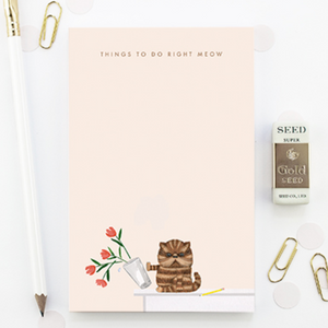 Things I Need to do Right Meow Notepad