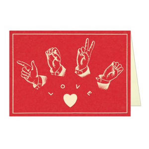 Sign Language Love Card
