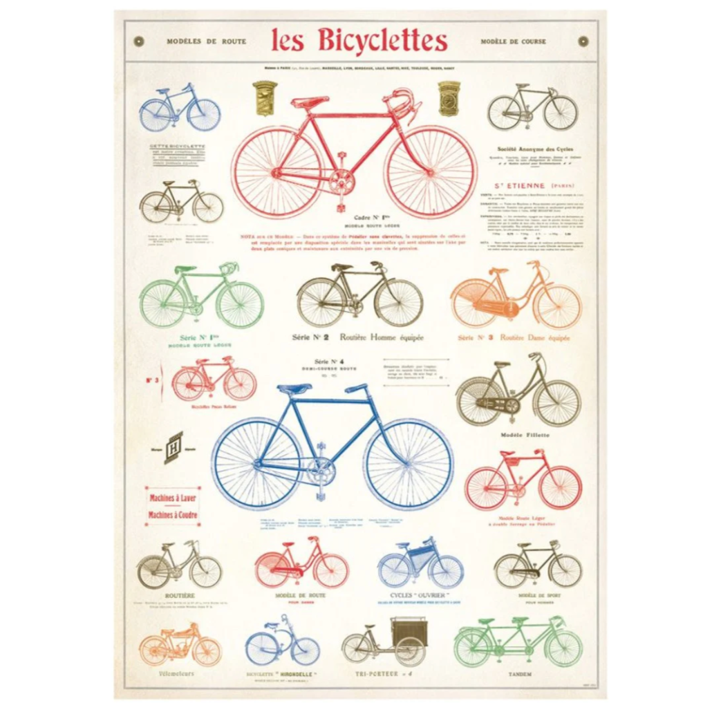Cavallini Flat Wrap - Les Bicyclettes