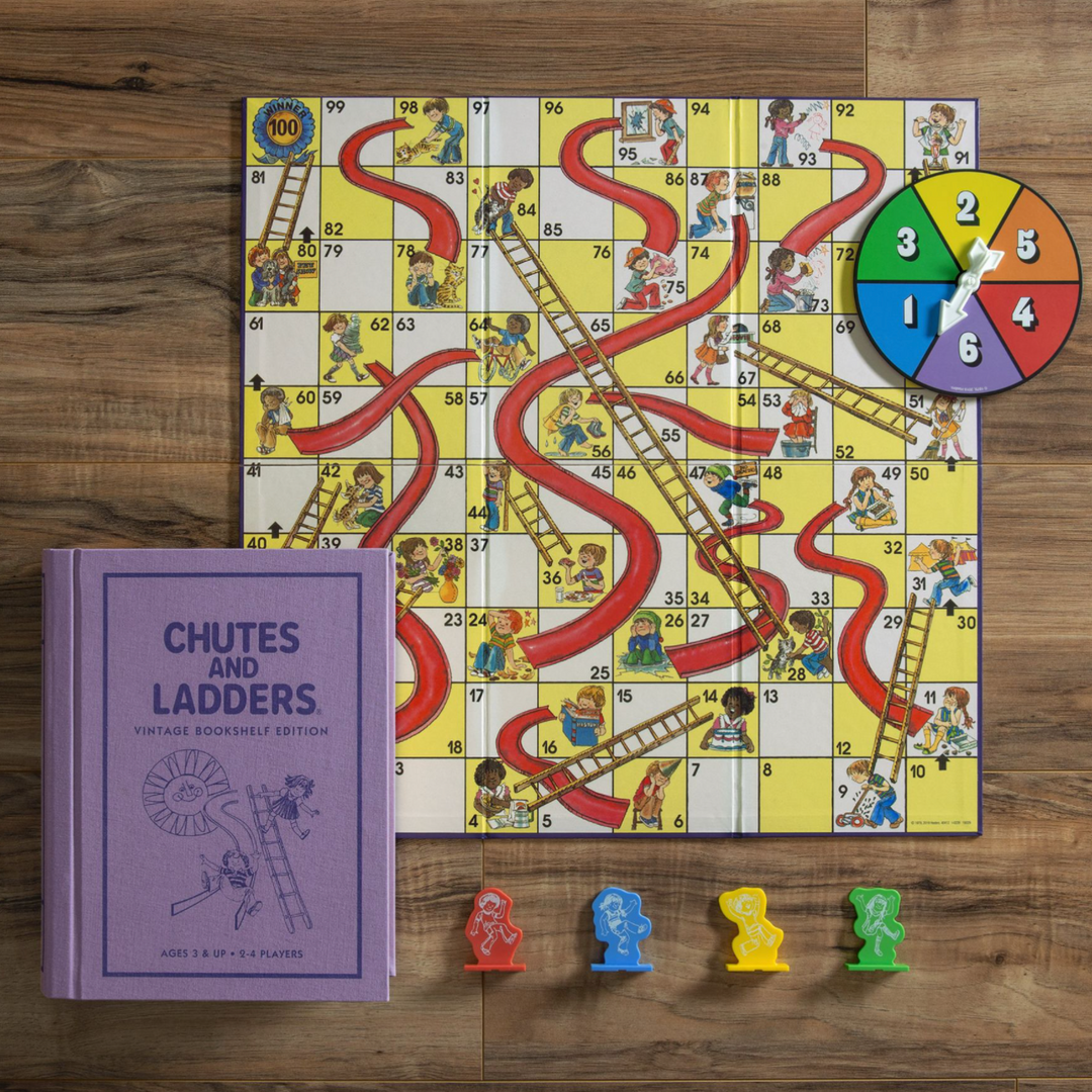 Chutes and Ladders Vintage Bookshelf Edition