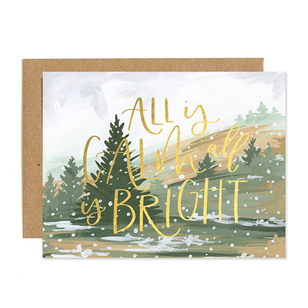 Calm and Bright Card