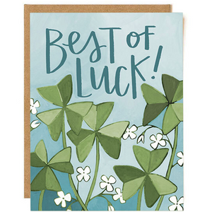 Best of Luck Clover Card