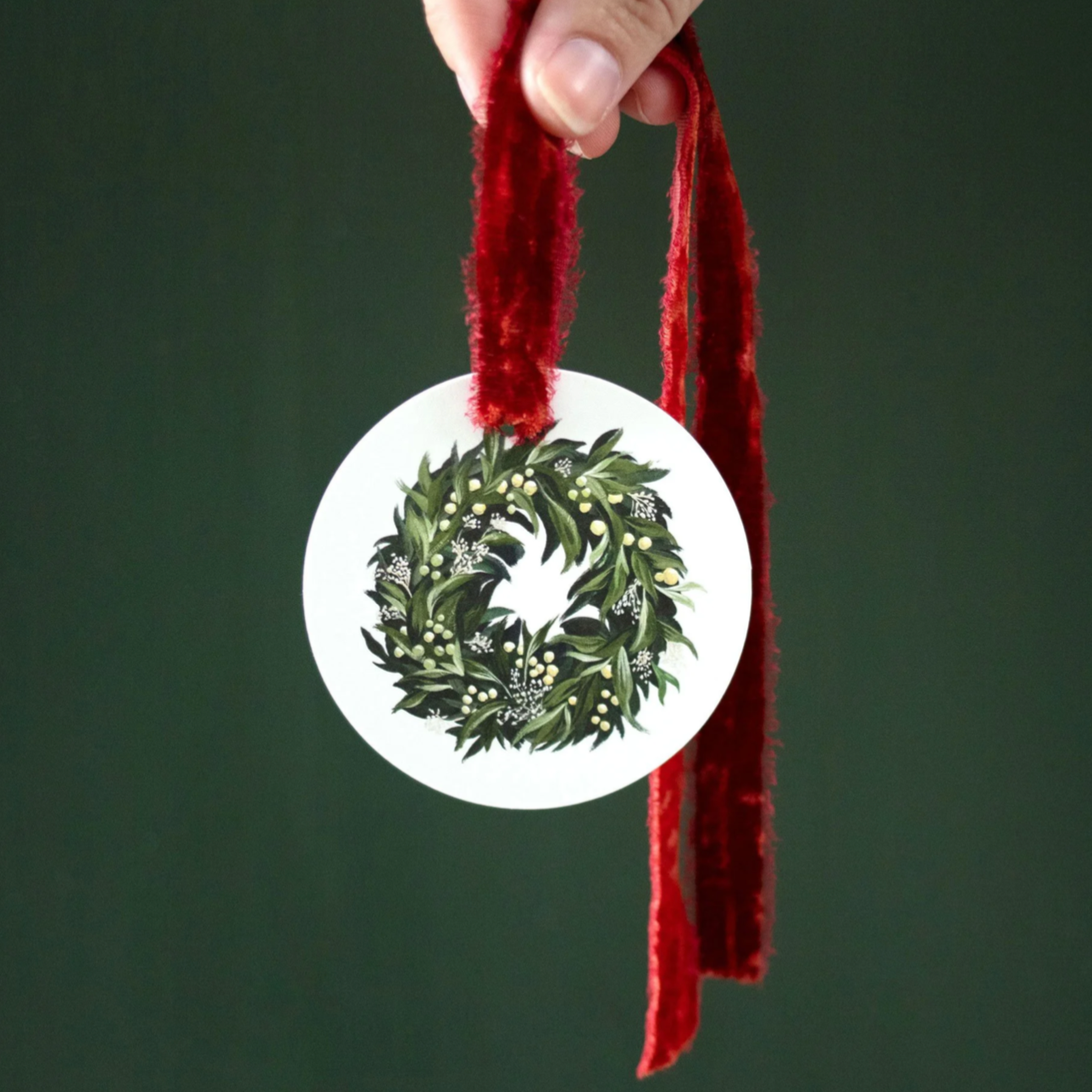 Wreath Gift Tags (Set of 12)