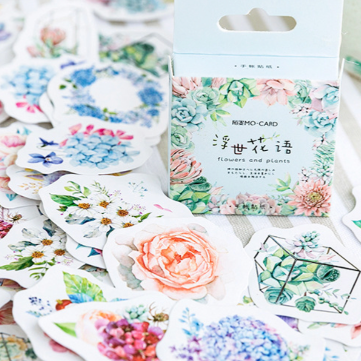 Flowers and Plants Stickers (Pack of 45)